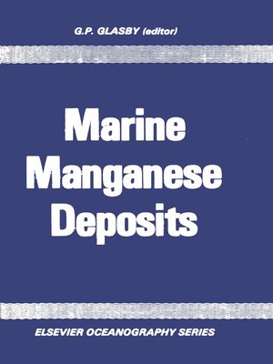 cover image of Marine Manganese Deposits